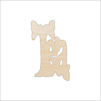 Tea Wood Craft Shape - Laser Cut Baltic Birch Unfinished DIY Wood Art Supplies FOD152 - The Wood Shape Store