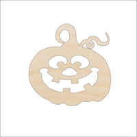 Pumpkin Wood Craft Shape – Laser Cut Baltic Birch Unfinished DIY Wood Art Supplies FAL234 - The Wood Shape Store
