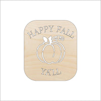 Happy Fall Wood Craft Shape - Laser Cut Baltic Birch Unfinished DIY Wood Art Supplies FAL214 - The Wood Shape Store