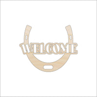 Horseshoe Wood Craft Shape - Laser Cut Baltic Birch Unfinished DIY Wood Art Supplies SGN72 - The Wood Shape Store