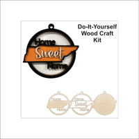 Tennessee 3D Laser Cut Ornament – Baltic Birch Wood Craft Supplies | DIY Wood Ornament Kit HM3 - The Wood Shape Store