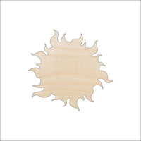 Sun Wood Craft Shape - Laser Cut Baltic Birch Unfinished DIY Wood Art Supplies SKY93 - The Wood Shape Store