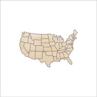 America Wood Craft Shape – Laser Cut Baltic Birch Unfinished DIY Wood Art Supplies USA3 - The Wood Shape Store