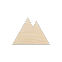 Mountains Wood Craft Shape - Laser Cut Baltic Birch Unfinished DIY Wood Art Supplies XTR59 - The Wood Shape Store