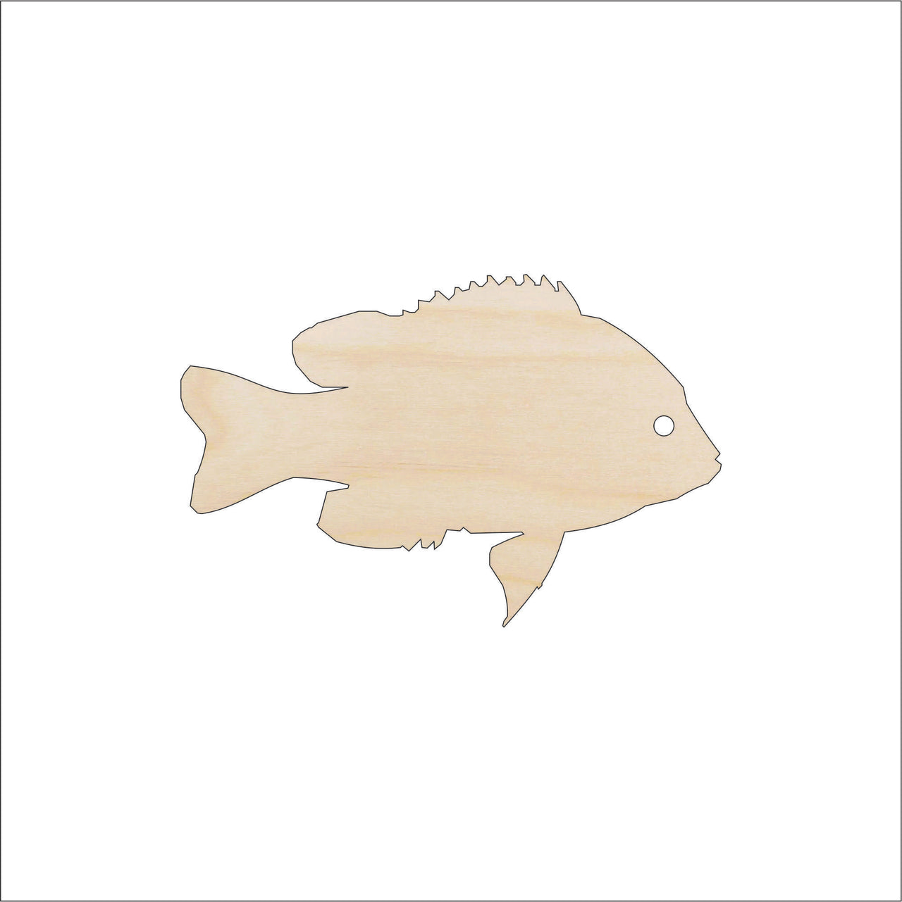 Fish Wood Craft Shape - Laser Cut Baltic Birch Unfinished DIY Wood Art Supplies FSH66 - The Wood Shape Store