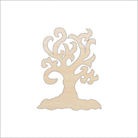 Tree Wood Craft Shape - Laser Cut Baltic Birch Unfinished DIY Wood Art Supplies TRE91 - The Wood Shape Store
