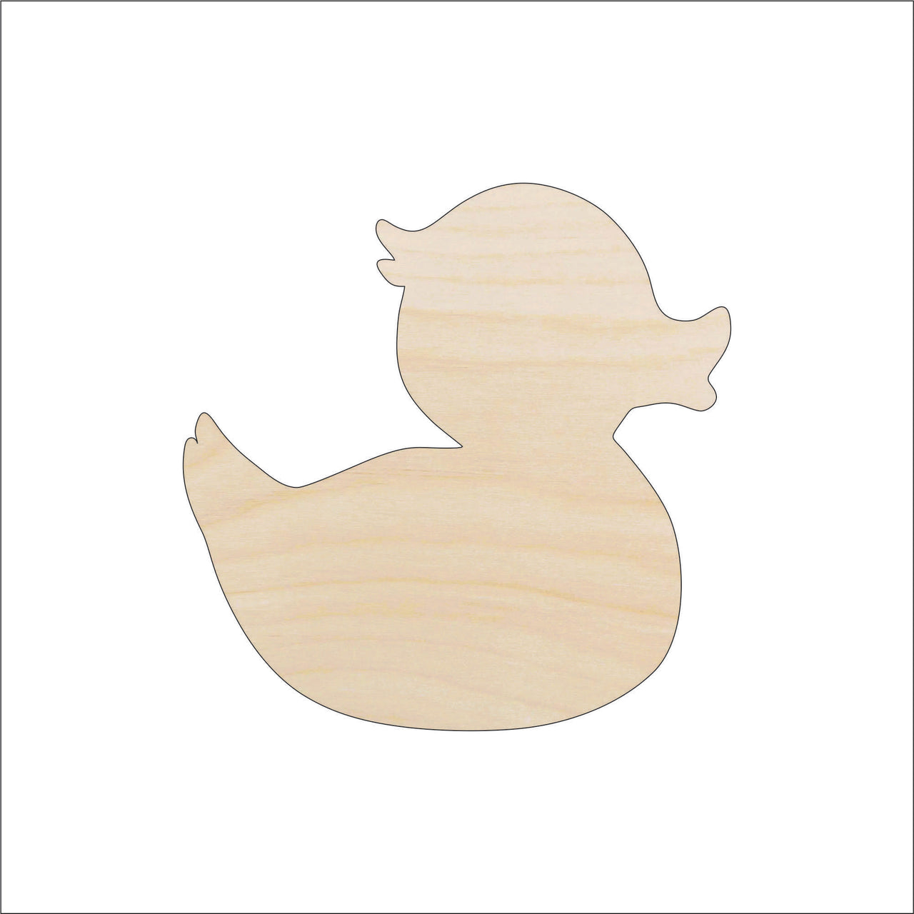 Duck Wood Craft Shape - Laser Cut Baltic Birch Unfinished DIY Wood Art Supplies 49 - The Wood Shape Store
