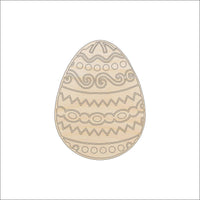 Easter Egg Wood Craft Shape - Laser Cut Baltic Birch Unfinished DIY Wood Art Supplies ESR3 - The Wood Shape Store