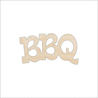 BBQ Wood Craft Shape - Laser Cut Baltic Birch Unfinished DIY Wood Art Supplies FOD30 - The Wood Shape Store