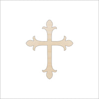 Cross Wood Craft Shape - Laser Cut Baltic Birch Unfinished DIY Wood Art Supplies REL8 - The Wood Shape Store