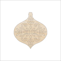 Ornament Wood Craft Shape - Laser Cut Baltic Birch Unfinished DIY Wood Art Supplies XMS95 - The Wood Shape Store