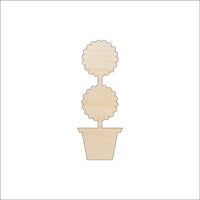 Topiary Wood Craft Shape - Laser Cut Baltic Birch Unfinished DIY Wood Art Supplies FLR5 - The Wood Shape Store