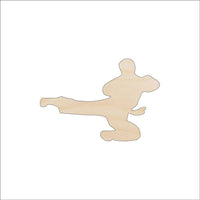 Karate Wood Craft Shape - Laser Cut Baltic Birch Unfinished DIY Wood Art Supplies SPT660 - The Wood Shape Store