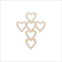 Cross Wood Craft Shape - Laser Cut Baltic Birch Unfinished DIY Wood Art Supplies REL6 - The Wood Shape Store