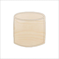Marshmallow Wood Craft Shape - Laser Cut Baltic Birch Unfinished DIY Wood Art Supplies FOD200 - The Wood Shape Store