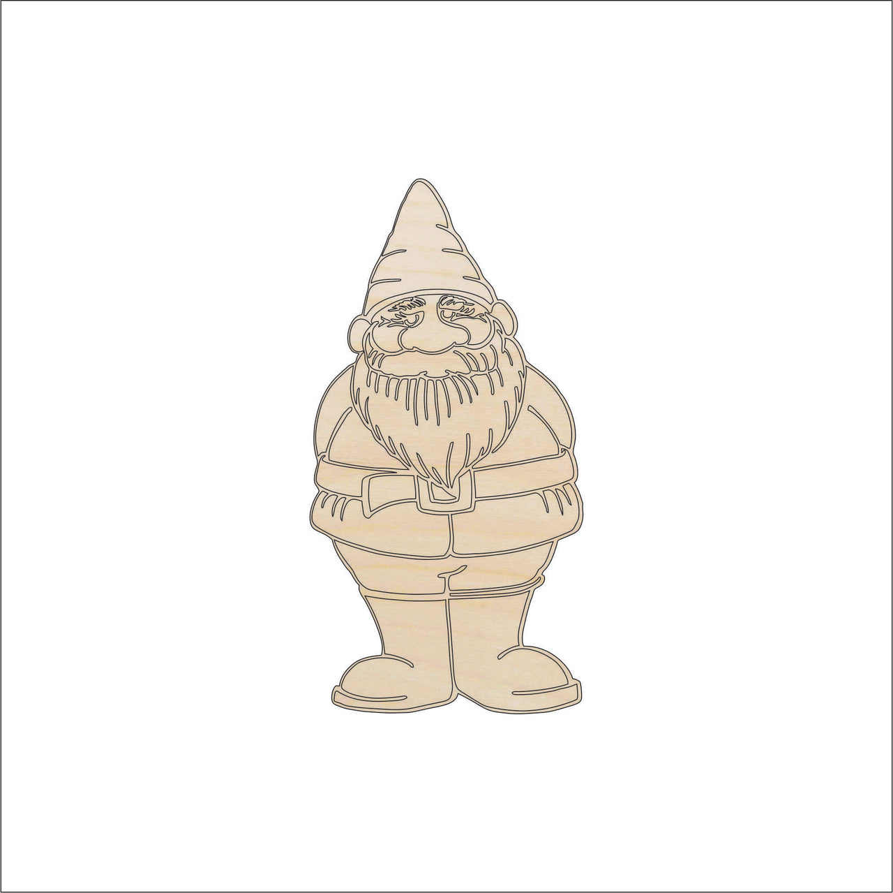 Gnome Wood Craft Shape - Laser Cut Baltic Birch Unfinished DIY Wood Art Supplies MYTH13 - The Wood Shape Store