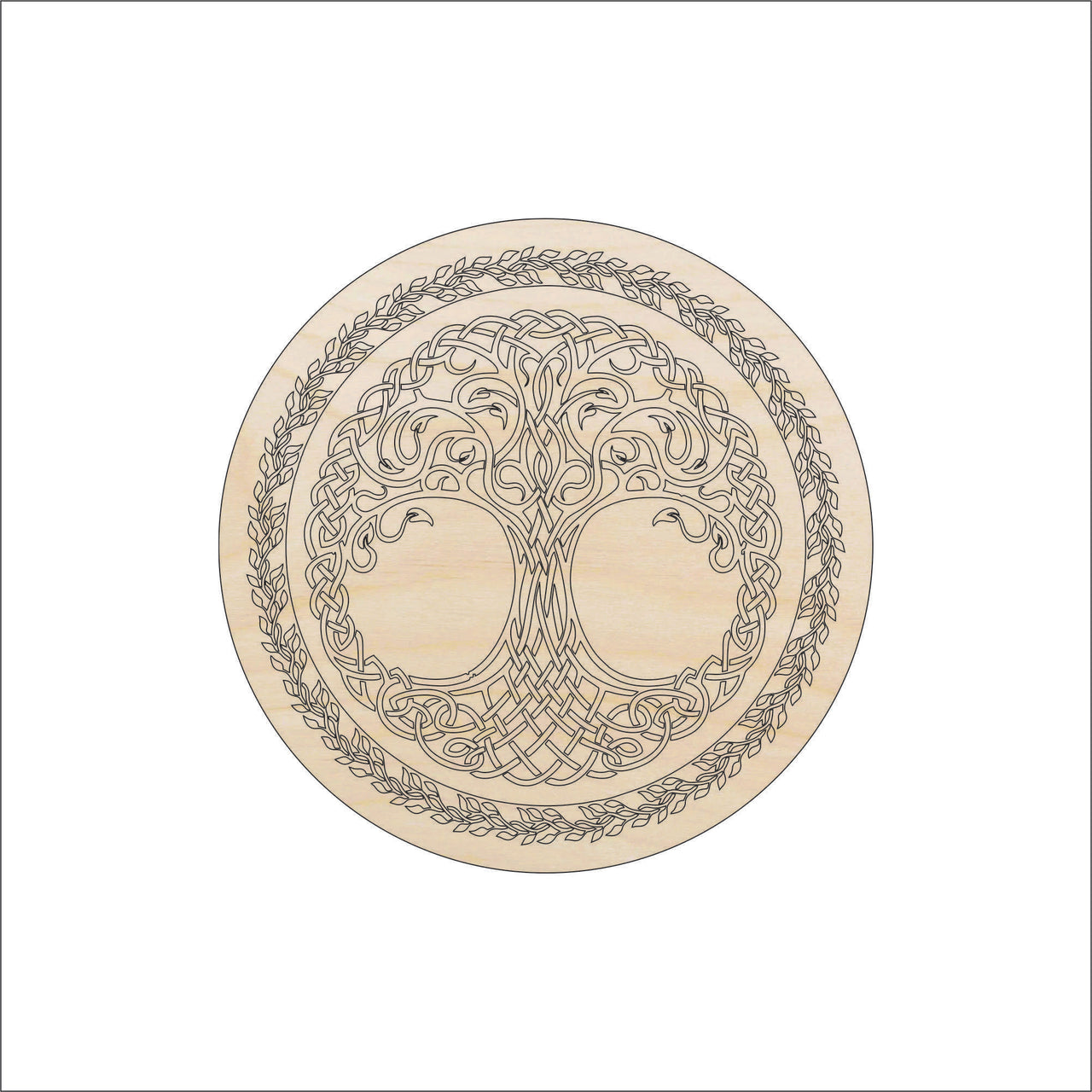 Tree of Life Wood Craft Shape - Laser Cut Baltic Birch Unfinished DIY Wood Art Supplies TRE28 - The Wood Shape Store