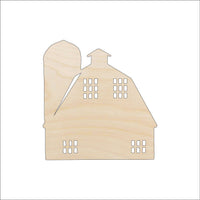 Barn Wood Craft Shape – Laser Cut Baltic Birch Unfinished DIY Wood Art Supplies BLD64 - The Wood Shape Store