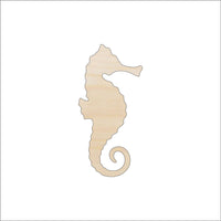 Seahorse Wood Craft Shape - Laser Cut Baltic Birch Unfinished DIY Wood Art Supplies SEA141 - The Wood Shape Store