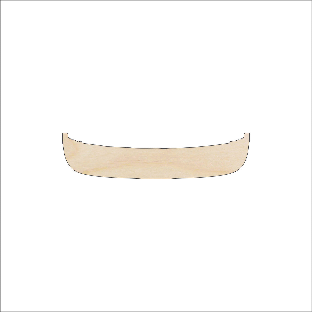 Canoe Wood Craft Shape - Laser Cut Baltic Birch Unfinished DIY Wood Art Supplies BOT21 - The Wood Shape Store