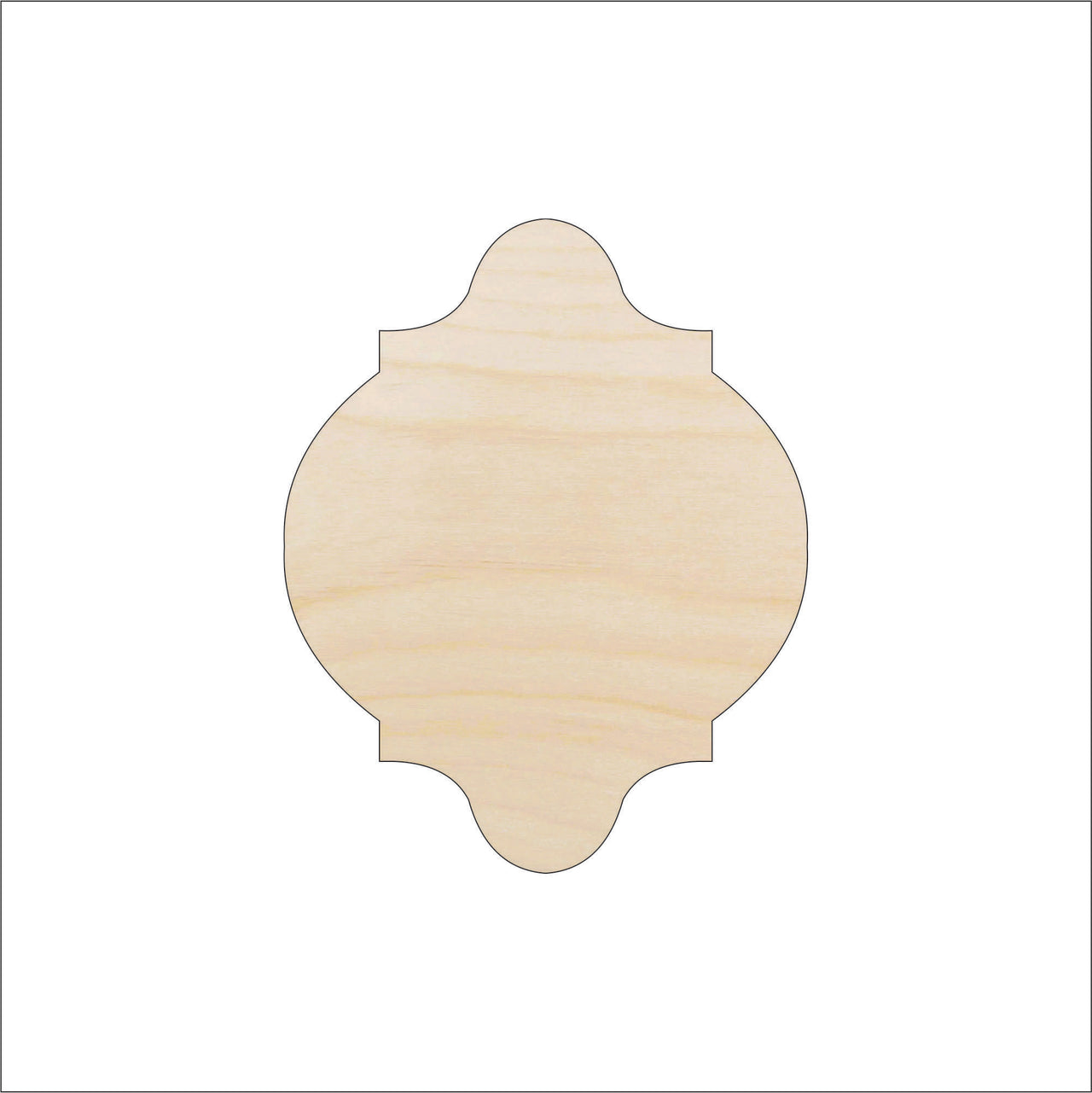 Plaque Wood Craft Shape - Laser Cut Baltic Birch Unfinished DIY Wood Art Supplies BSC28 - The Wood Shape Store