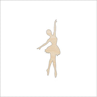 Ballerina Wood Craft Shape - Laser Cut Baltic Birch Unfinished DIY Wood Art Supplies SPT98 - The Wood Shape Store