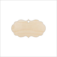 Gift Tag Wood Craft Shape - Laser Cut Baltic Birch Unfinished DIY Wood Art Supplies TAG14 - The Wood Shape Store