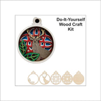 Deer 3D Laser Cut Ornament – Baltic Birch Wood Craft Supplies | DIY Wood Ornament Kit AN26 - The Wood Shape Store