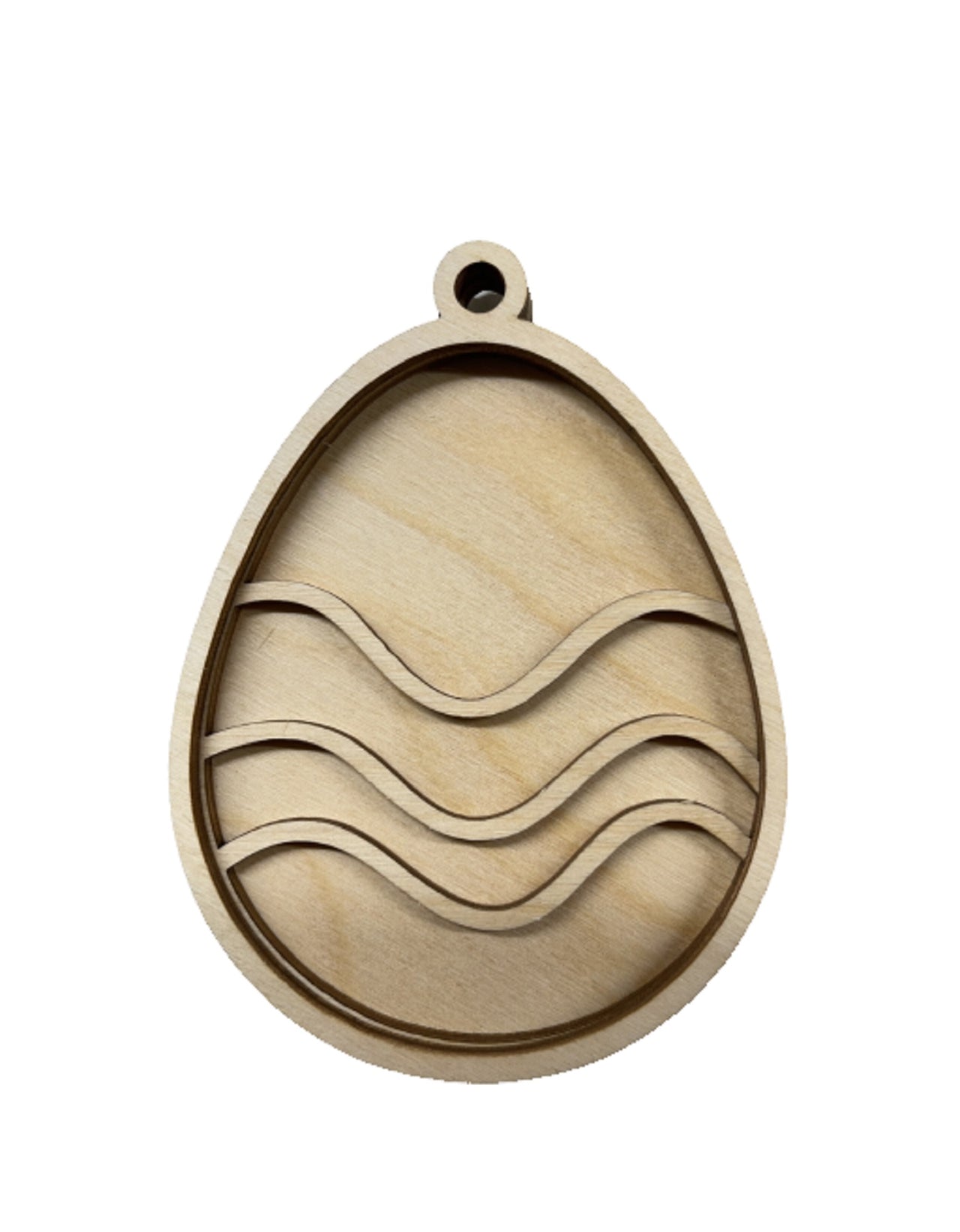 Easter 3D Laser Cut Ornament – Baltic Birch Wood Craft Supplies | DIY Wood Ornament Kit ES17 - The Wood Shape Store