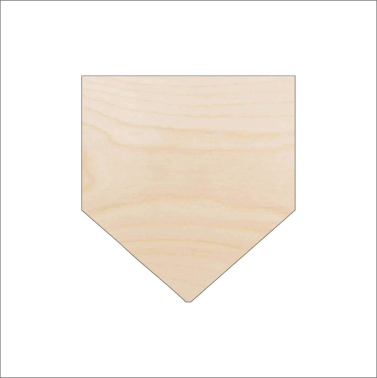 Baseball Wood Craft Shape - Laser Cut Baltic Birch Unfinished DIY Wood Art Supplies SPT160 - The Wood Shape Store