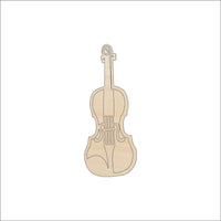 Violin Wood Craft Shape - Laser Cut Baltic Birch Unfinished DIY Wood Art Supplies MSC13 - The Wood Shape Store