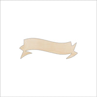 Banner - Wood Craft Shape - Laser Cut Baltic Birch Unfinished DIY Wood Art Supplies BNR8 - The Wood Shape Store