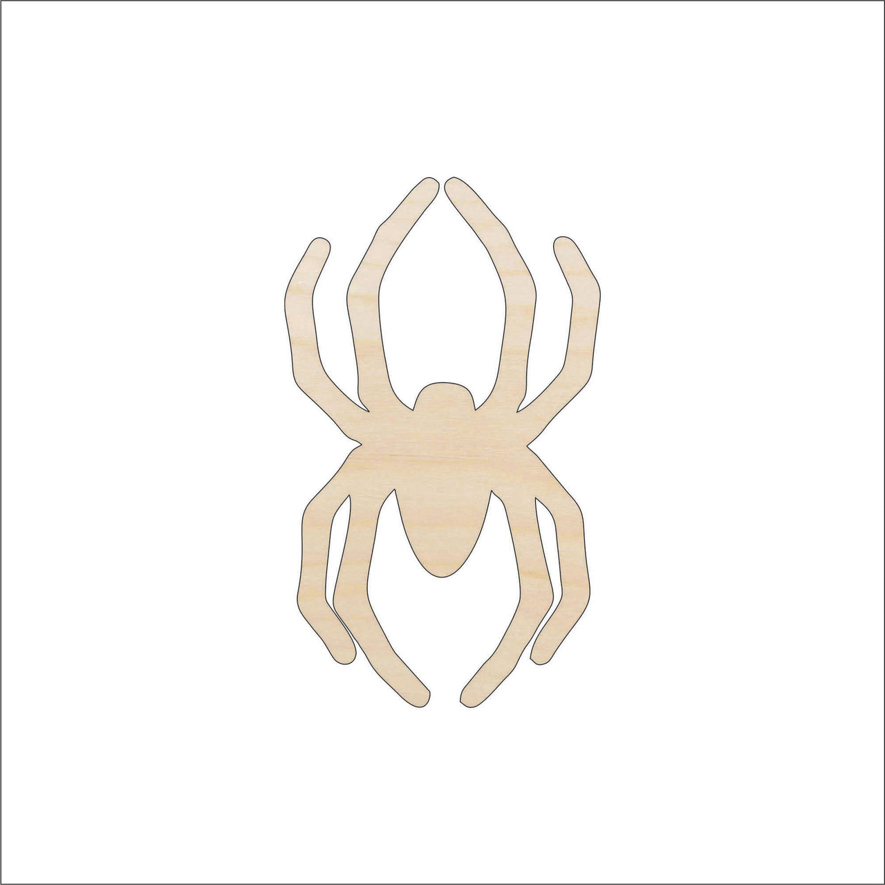 Spider Wood Craft Shape - Laser Cut Baltic Birch Unfinished DIY Wood Art Supplies BUG1 - The Wood Shape Store