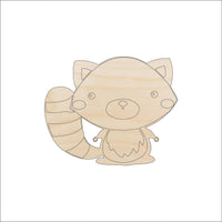 Cute Raccoon Wood Craft Shape – Laser Cut Baltic Birch Unfinished DIY Wood Art Supplies ANML19 - The Wood Shape Store