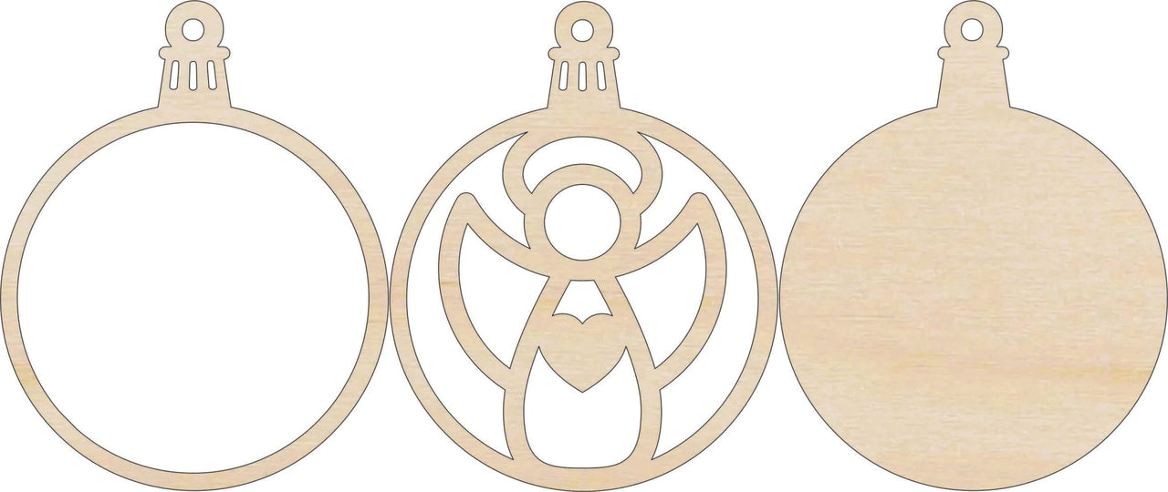 Angel 3D Laser Cut Ornament – Baltic Birch Wood Craft Supplies | DIY Wood Ornament Kit RE8 - The Wood Shape Store