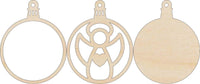 Angel 3D Laser Cut Ornament – Baltic Birch Wood Craft Supplies | DIY Wood Ornament Kit RE8 - The Wood Shape Store