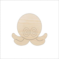 Octopus Wood Craft Shape - Laser Cut Baltic Birch Unfinished DIY Wood Art Supplies SEA9 - The Wood Shape Store