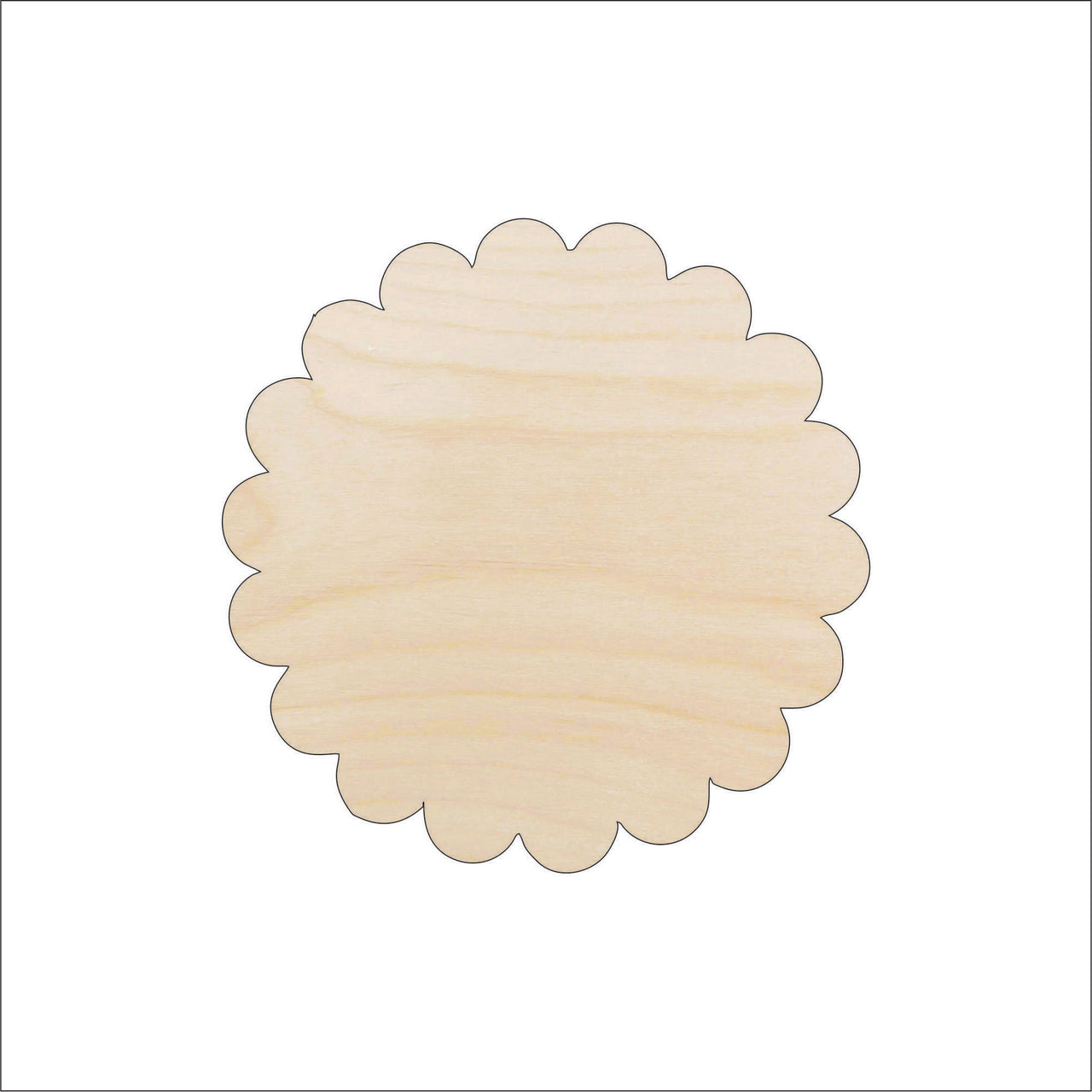 Flower Wood Craft Shape - Laser Cut Baltic Birch Unfinished DIY Wood Art Supplies FLR31 - The Wood Shape Store