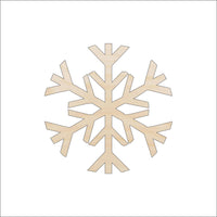 Snowflake Wood Craft Shape - Laser Cut Baltic Birch Unfinished DIY Wood Art Supplies SNW9 - The Wood Shape Store