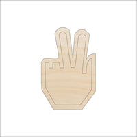 Hand Wood Craft Shape - Laser Cut Baltic Birch Unfinished DIY Wood Art Supplies PPL75 - The Wood Shape Store