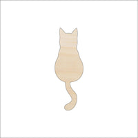 Cat Wood Craft Shape - Laser Cut Baltic Birch Unfinished DIY Wood Art Supplies CAT191 - The Wood Shape Store