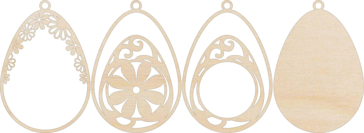 Easter 3D Laser Cut Ornament – Baltic Birch Wood Craft Supplies | DIY Wood Ornament Kit ES31 - The Wood Shape Store