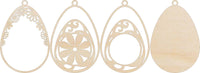 Easter 3D Laser Cut Ornament – Baltic Birch Wood Craft Supplies | DIY Wood Ornament Kit ES31 - The Wood Shape Store