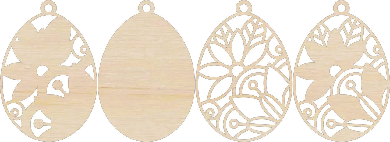 Easter 3D Laser Cut Ornament – Baltic Birch Wood Craft Supplies | DIY Wood Ornament Kit ES6 - The Wood Shape Store