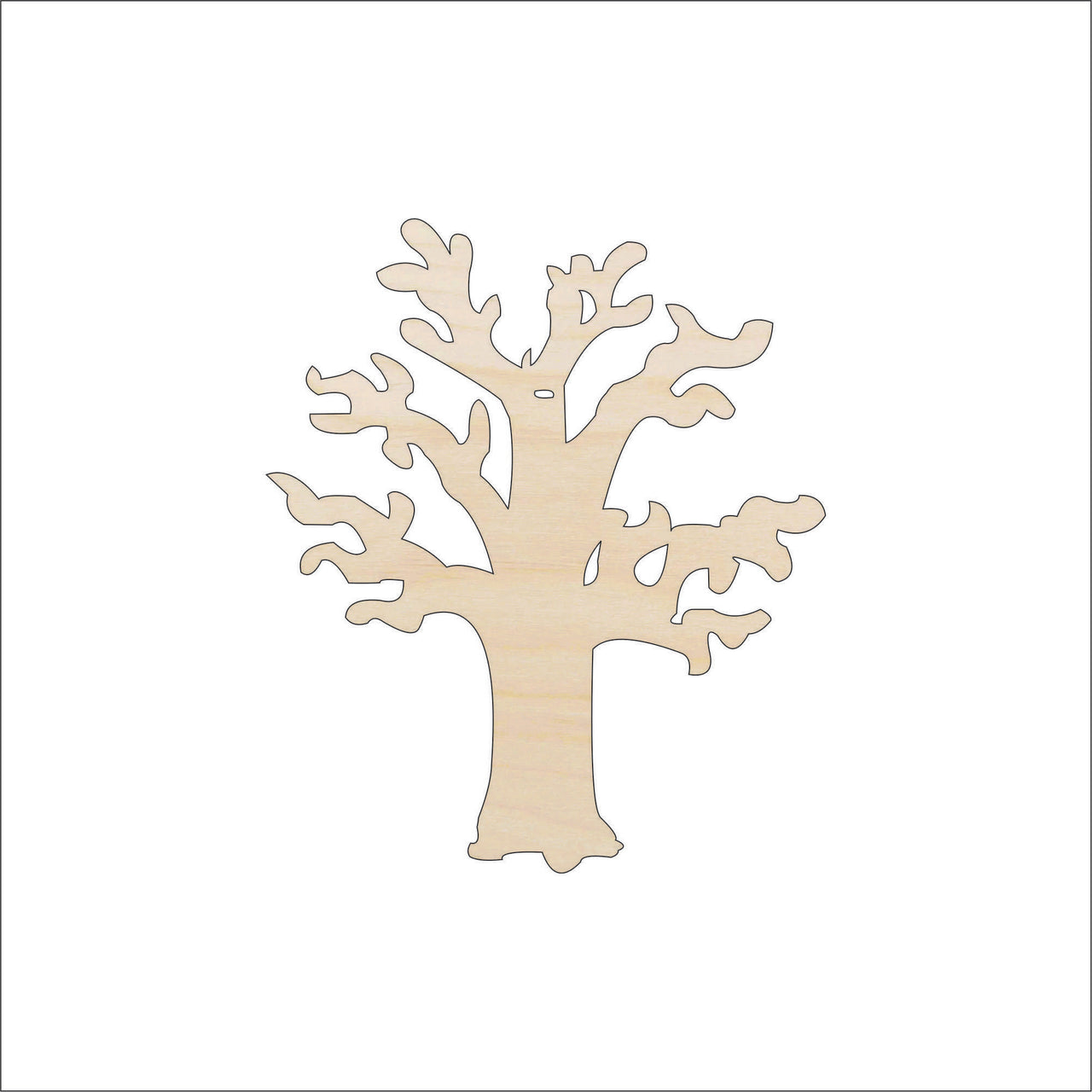 Tree Wood Craft Shape - Laser Cut Baltic Birch Unfinished DIY Wood Art Supplies TRE15 - The Wood Shape Store