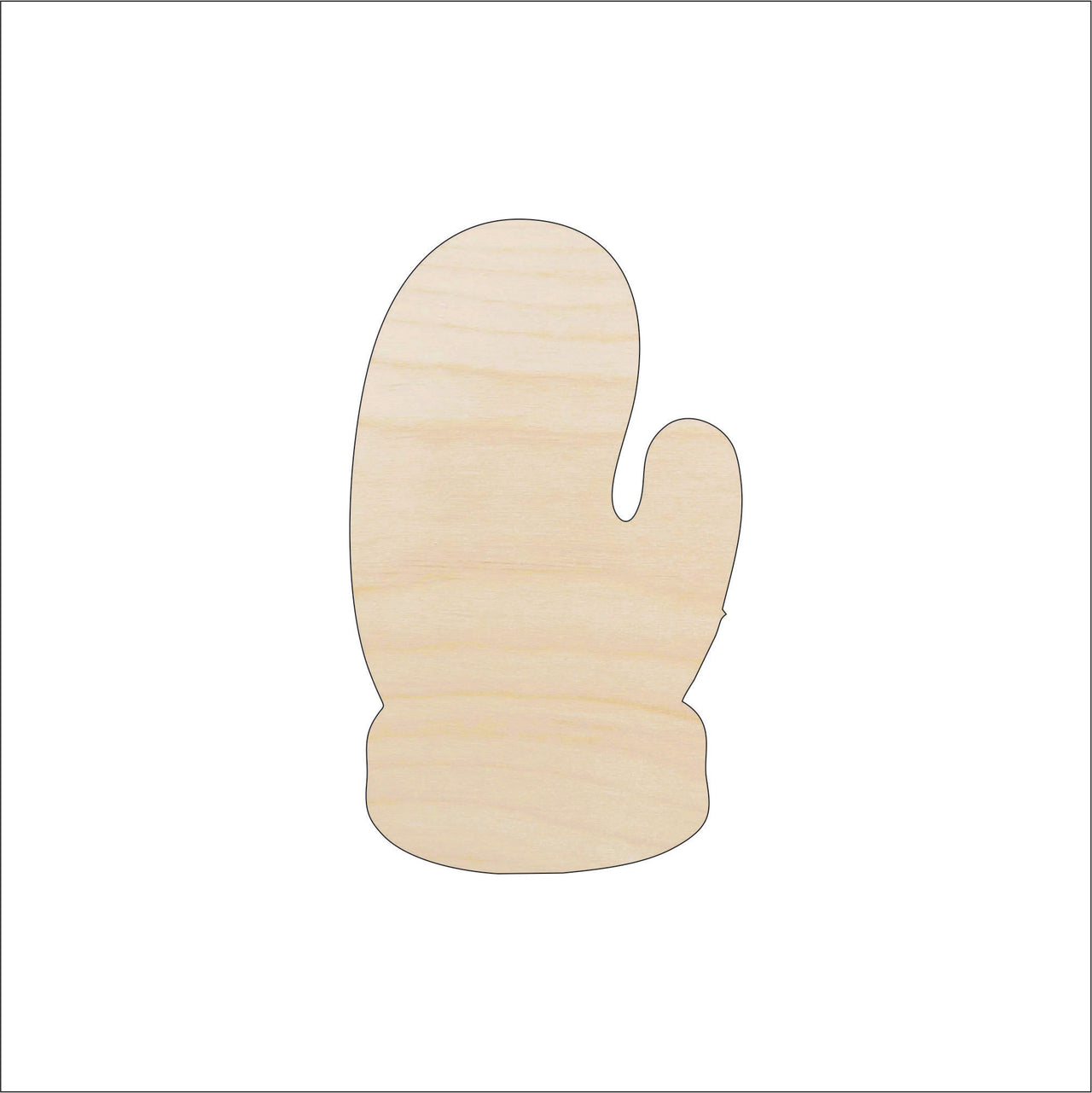 Oven Mitt Wood Craft Shape - Laser Cut Baltic Birch Unfinished DIY Wood Art Supplies CLT42 - The Wood Shape Store