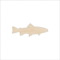 Fish Wood Craft Shape - Laser Cut Baltic Birch Unfinished DIY Wood Art Supplies FSH37 - The Wood Shape Store