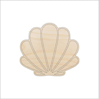 Shell Wood Craft Shape - Laser Cut Baltic Birch Unfinished DIY Wood Art Supplies SEA30 - The Wood Shape Store