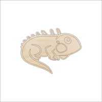 Iguana Wood Craft Shape - Laser Cut Baltic Birch Unfinished DIY Wood Art Supplies REP16 - The Wood Shape Store