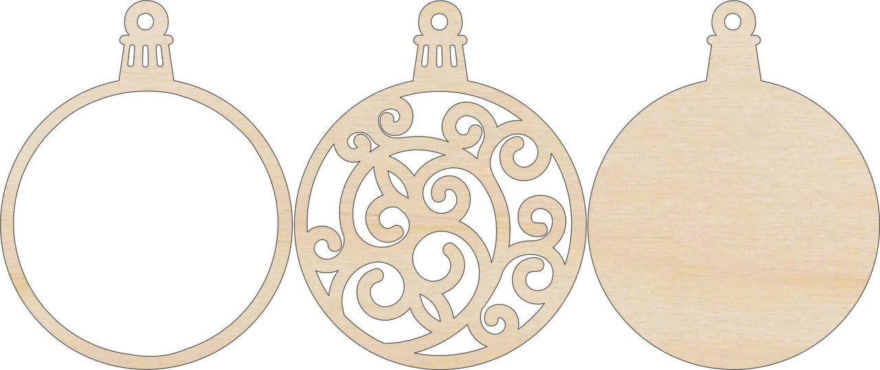 3D Laser Cut Ornament – Baltic Birch Wood Craft Supplies | DIY Wood Ornament Kit DS4 - The Wood Shape Store